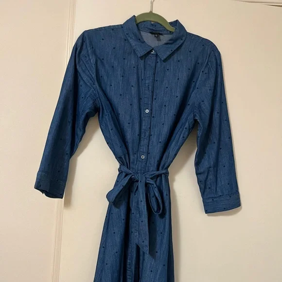 Talbots | Dresses | Talbots Aline Denim Dress | Poshmark
